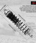 Detailed view of single shock from Beefy 4Pcs Aluminum Front And Rear 1:10 RC Shock Set, Drop In Replacement For AR330550 AR330551.