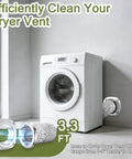 Magnetic Dryer Vent Coupling Kit For Quick Cleanouts And No Hassle Hose Connection Sealed Dryer Exhaust In Room Setup