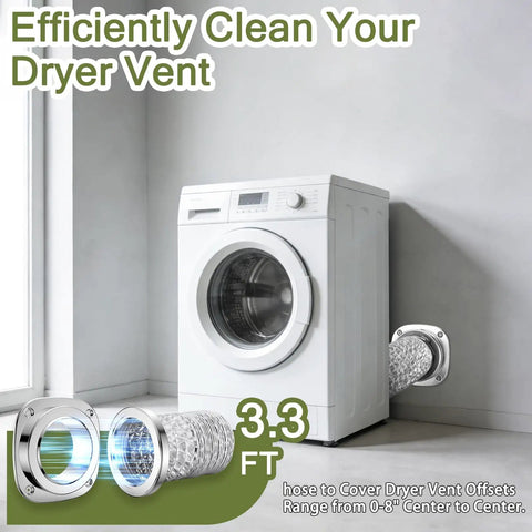 Magnetic Dryer Vent Coupling Kit For Quick Cleanouts And No Hassle Hose Connection Sealed Dryer Exhaust In Room Setup