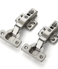 Soft Close European Kitchen Cabinet Hinges For Full Overlay Frameless Doors Heavy Duty Concealed Cup Hinges Adjustable Two Pack Set