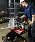 Gardner Bender B2000 Cyclone Electric Conduit Bender For 1/2 To 2 Inch Emt Rigid Al And Imc Pipe in use on job site.