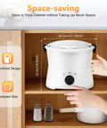 Professional Electric Potato Peeler And Auto Vegetable Spinner, One Button Corded Motor Driven Kitchen Tool, Heavy Duty Abs Frame, Real Flex Gadget For Hassle Free Meal Prep And Nailed It Chopping Routines Around The House stored in kitchen cabinet, space-saving design.