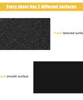 Two Pack Black ABS Plastic Sheets 8 By 12 Inches 0.125 Inch Thick Smooth On One Side Textured On The Other Built Tough
