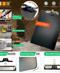 Magnetic Clipboard A4 Metal Clip Board With Heavy Duty Fixed Magnet Durable Contractor Grade Metal Panel