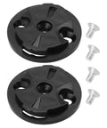 Rock Solid Bike Computer Bracket Mount Kit With Fixed Base For 32x29x2mm, black plastic base and screws