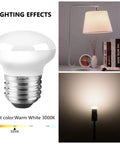 Mini R14 Led Light Bulb For Curio Cabinets E26 Base 2 Inch Size 4W Equivalent 25W 3000K Warm White Dimmable in lamp