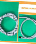High Temp Steam Hose for Garment Steamers Flexible PVC Nylon Tube Replacement Part Durable Compatible With Most Ironing Machines