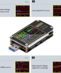 Voltmeter And Ammeter USB Tester With Color LCD Screen PD Trigger Pro Grade Multifunction Power Meter, PCB LCD ABS Enclosure
