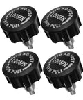 Get Your Gym Session Rocking With 4 Heavy Duty Pull Pin Springs For Exercise Bikes And Training Gear, Sturdy Iron And Abs Steel Height Adjust Locks That Are Easy To Install And Built To Last A Long Time. Black pull pin spring knobs set of four for exercise bike resistance.