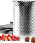8X11 Thermal Bubble Mailers Pack Of 10 For Cold Shipping Insulated Foil Mailing Envelopes with berries and chocolates