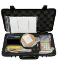 Heavy Duty Digital Metal Hardness Tester Gauge Crushes Industrial Standards For Steel Iron Bronze And Copper Testing No Fluff Just Rock Solid Accuracy Across Multiple Measurement Scales In Seconds inside a protective case with accessories and manual.