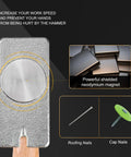 Heavy Duty Magnetic Roofing Hammer for Hands Free Hustle showing steel head with neodymium magnet designed for quick nail handling.