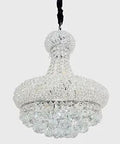 Modern Eight Light Crystal Chandelier With K9 Raindrop Crystals Chrome Finish Pendant Lighting for any room.