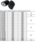 Rock Solid Rubber Vibration Isolators And Shock Absorbing Mounts That Crush Engine Rattling Features M10 Female Thread Bobbin Damper Stud.
