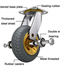 Heavy Duty Industrial Caster Wheels With Top Plate Swivel And Brakes For Carts Workbenches And Furniture Rolling Plate Casters