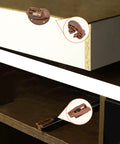 Heavy Duty Ball Bearing Drawer Slide Kit With Rock Solid Metal Backing For Smooth As Butter Cabinet Roll Upgrade Replacement Hardware Two Full Sets Ready For Easy Install Today showing brown metal clips and glides.