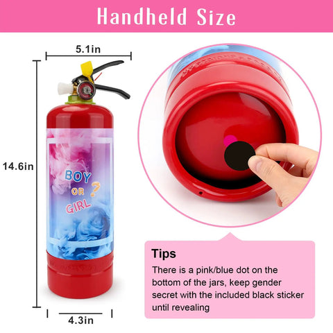 Go Hard On This Premium Gender Reveal Fire Extinguisher Two Pack Delivering Hella Long Powder Spray For A Totally Legendary Boy Or Girl Baby Shower