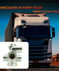 Trailer Priority Brake Control Valve Replacement With Three Eighths Inch Ports with truck background
