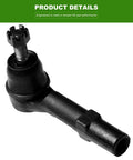 Four Piece Front Suspension Kit With Inner Tie Rod End And Outer Tie Rod End Fits Chevy Traverse 2009 2017 Buick Enclave 2008 2017 Saturn Outlook 2007 2010 Reliable Steering Linkage Upgrade For Smoother Handling, black steel inner tie rod end