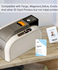 Top Shelf Blank Pvc Id Badge Cards For Card Printers Cr80 Standard White Stock 30 Mil Thick 1000 Pack Ready To Roll with ID printer