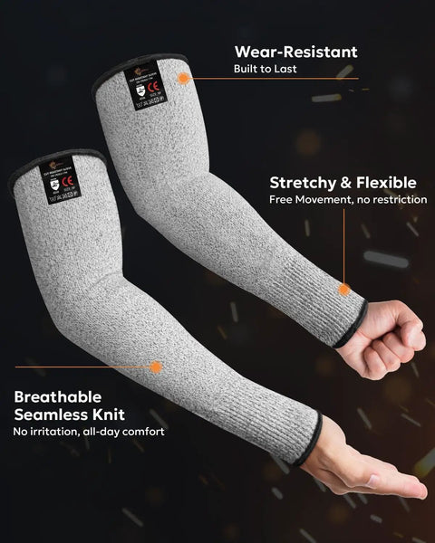 Professional Cut Resistant Arm Sleeves Built Like A Tank For Tough Jobs Lightweight All Day Comfy Cover Abrasion Proof Shop And Trade Gear You Gonna Love Shielding Skin From Scrapes