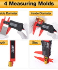 Digital Caliper 6 Inch With Crisp LCD Display Inch And Millimeter Conversion Auto Off Durable ABS Body measuring molds
