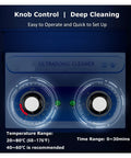 Knob control panel of Heavy Duty 30 Liter Ultrasonic Cleaner With 40kHz Heated Tub And Solid Stainless Body for easy operation.
