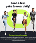 Four athletes wearing All Day Ankle Support Sleeve For Men And Women Open Toe Brace For Sprains Swelling Achilles Tendon Pain Relief