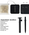 Two Pack Solar String Lights Outdoor Copper Wire 80Ft Total 240LED Waterproof Fairy Lights With 8 Modes control panel display