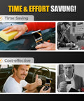 New Upgraded Car Scratch Remover For Deep Scratches, Easy DIY Car Paint Repair Kit With Wipe And Sponge, No Tools Needed, Vehicle Scratch Repair Solution For Cars Trucks SUVs Today shown in use for scratch repair and polishing.