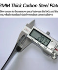 2MM Thick Carbon Steel Plate measuring tool, showcasing precision for Gnarly Low Profile Bike Cone Wrench Collection adjustments.