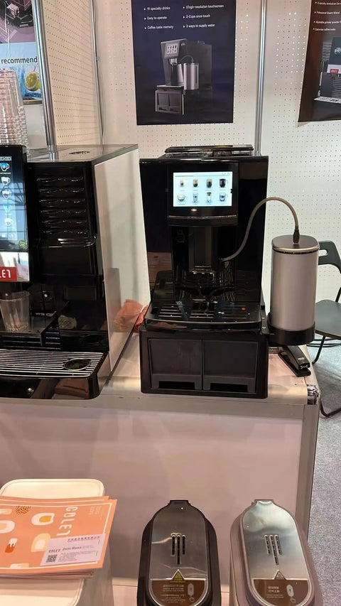 Smooth Operator Automatic Espresso Machine With No Sweat Touchscreen Controls And Eight Custom Drink Settings Delivers an easy brewing setup.
