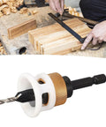 Heavy Duty 4 Flute Step Drill Bit Set With M2 HSS Tapered Guide For Precision Punching And Drilling Woodworking Projects Plus Depth Control Stop Kit For #10 Screws And 82 Degree Countersinks On Sheet Metal, used on wood