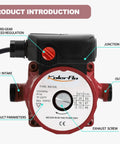 Hot Water Recirculating Pump With Stainless Steel Head And Aluminum Housing Three Quarter Inch NPT 93 Watt For Domestic Water Heater System Brass Fittings And Water Stop Included Built To Last