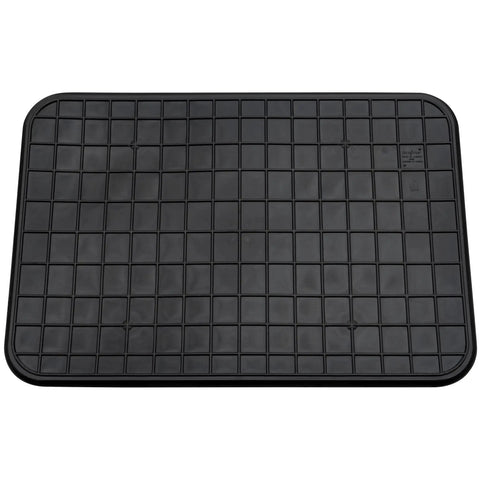 Beefy Extra Large Drip Tray Mat For Garage And Home, Heavy Duty Utility Pan Protects Floors, Black 37 by 25 Inches, Front View