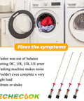 Washer Suspension Rod Replacement Kit For Front Load Models WA45T3200AW A4 WA45T3400AP A4 WA50R5200AW US WA45T3400AV A4 WA45H7000AW A2 And More Replaces DC97-05280W DC97-16350U DC97-16350T No Fuss Install, four metal rods for washer balance