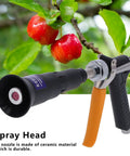 G1/4 Female Thread Ceramic Atomization Nozzle Sprayer Head for Fruit Tree Spraying with red fruits in background