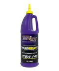 Elite Synthetic Gear Oil 75W140 With Limited Slip Additive Pack Of Six One Quart Purple Bottles For Heavy Duty Differentials And Beast Mode Shifting Whips in a single quart container.