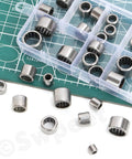 Heavy Duty 32 Piece Needle Roller Bearings Kit 8 Assorted Models Ag Construction St14 Steel Drawn Cup Open End Single Row Design Giving Superior Durability And Smooth Performance For Work Projects Where Reliability Matters Most For You Today., assorted needle roller bearings in plastic organizer
