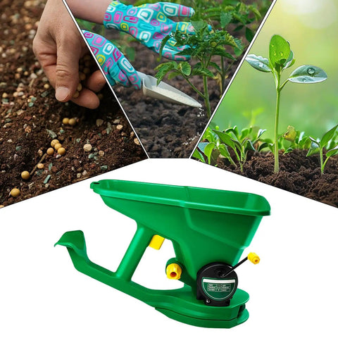 Cordless Handheld Seed And Fertilizer Spreader With Adjustable Feed Rate Portable Broadcast Spreader for planting
