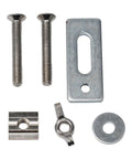 4-Pack M6 T-Track Hold Down Clamps That Grit Your Wood For 3018 Series Cnc Router Machines With Zinc Alloy Durability To Secure Workpieces Up To 30mm Thick During Milling Or Drilling Jobs Without Any Wobble, featuring various metal components.