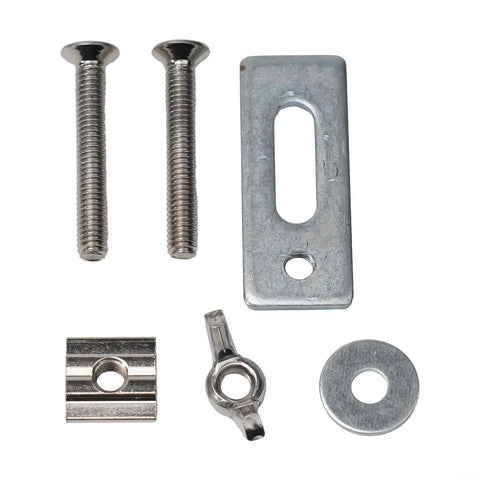 4-Pack M6 T-Track Hold Down Clamps That Grit Your Wood For 3018 Series Cnc Router Machines With Zinc Alloy Durability To Secure Workpieces Up To 30mm Thick During Milling Or Drilling Jobs Without Any Wobble, featuring various metal components.