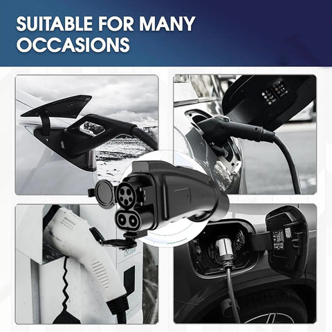 Heavy Duty CCS1 To Chademo EV Charger Adapter Featuring No Sweat Waterproof Build And Straight Up 1000V DC Fast Charging Power For Japanese Electric Cars Rolling Out in use with different vehicles.
