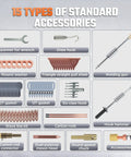 15 types of standard accessories for Dent Puller Welder 3500W Spot Welding Tool for auto body repair