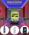 IP68 Waterproof LED Strip Lights USB Powered 5V With Music Sync Bluetooth App And RF Remote for modern living room lighting