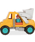 Colorful Kids Construction Bulldozer Toy With Movable Loader And Friendly Driver Durable Yellow Front End Loader Truck For Toddlers Soft Rubber Wheels Kid Friendly Classic Style For Sandbox Play Ages 18 Months And Up
