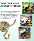 Beefy Torsion Spring Replacement For Cub Cadet Z Force GTX Tank Lawn Mowers Fits 42 44 48 50 54 60 Inch Decks