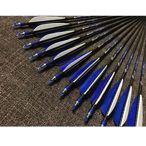Top Notch Turkey Feather Fletching For Arrows 4 Inch Or 5 Inch Right Wing White 50 Pack Real Turkey Feathers For DIY Hunting Arrows
