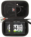 Rugged EVA Golf GPS Case For Izzo Swami Max Handheld Unit Case Only with open view showing mesh pocket and device inside