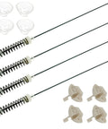 Washer Suspension Rod Kit For Whirlpool Amana NTW Series 25.5 Inch Replacement with rods, balls, bushings for tub dampening